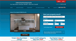 Desktop Screenshot of edmontonhomesonsale.com